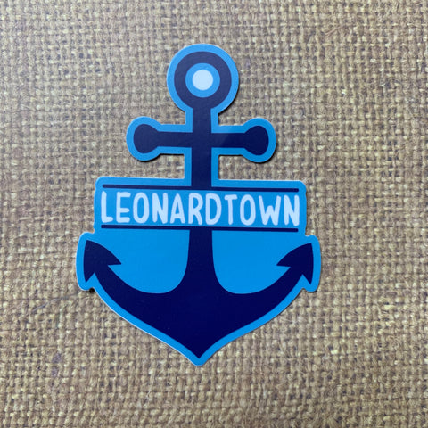 Leonardtown MARYLAND 3 inch die cut sticker