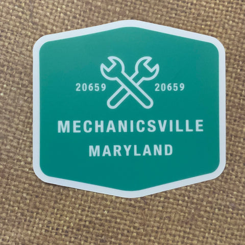 Mechanicsville, MARYLAND 3 inch die cut sticker