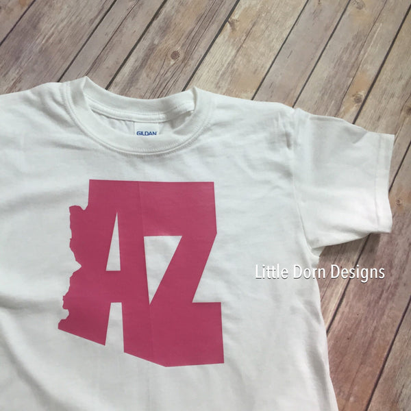 Arizona Kid Child T-shirt White shirt, desert az arizona shirt you pick design color!
