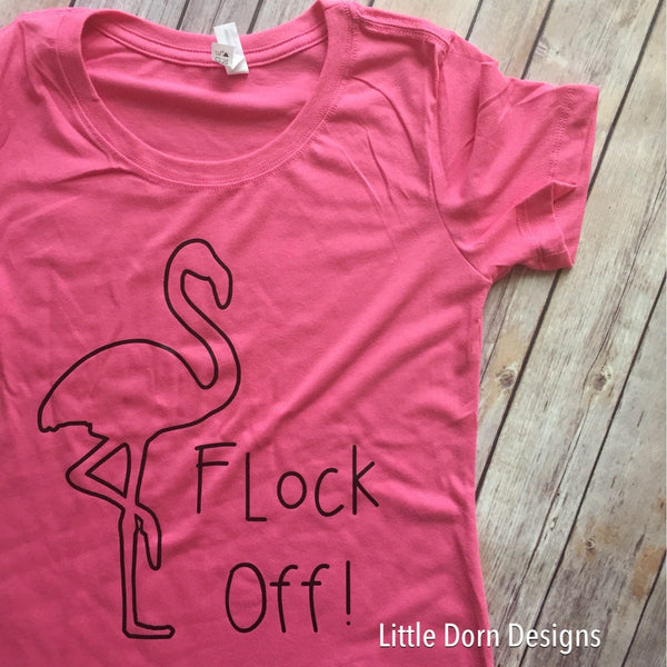 “Flock off” women's fit scoop neck shirt