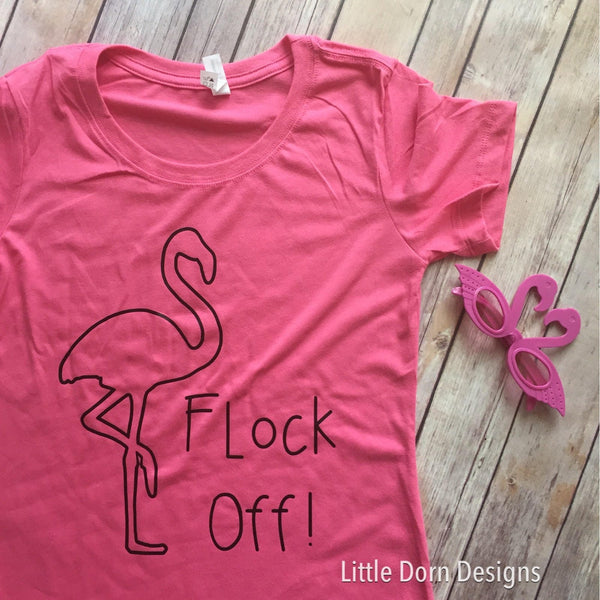“Flock off” women's fit scoop neck shirt