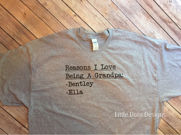 “Reasons I love being a...” papa grandpa daddy Father