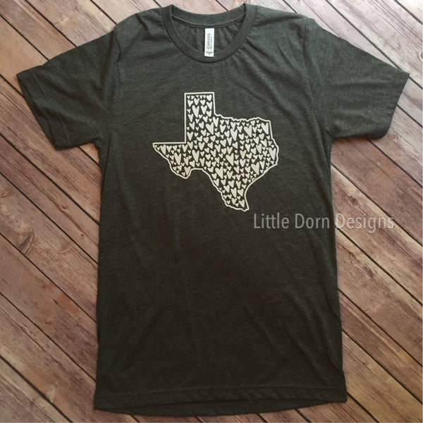 Texas love Adult Unisex Shirt