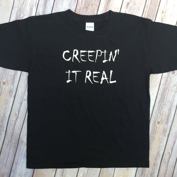 Glow In the Dark Creepin' It Real Toddler/Youth Halloween Shirt