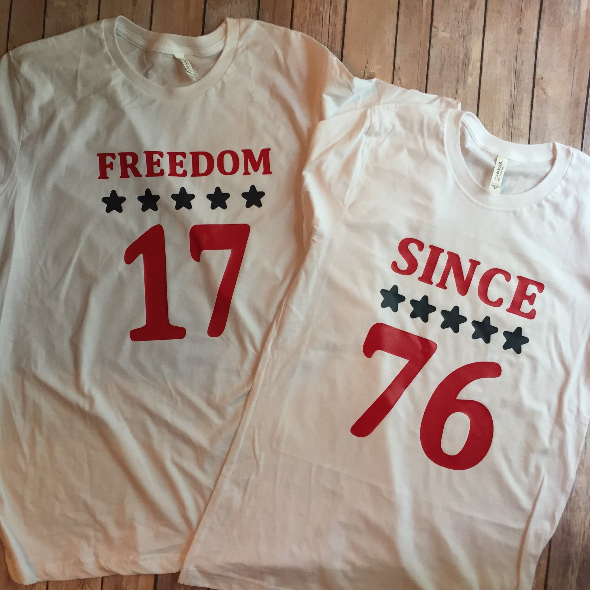 "Freedom Since 1776" Shirt set adult sizes
