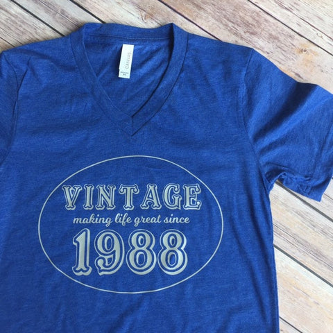 Vintage 1988 Birthday Adult shirt