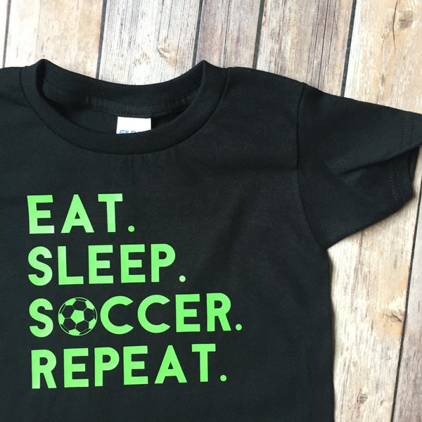 Eat Sleep Soccer Repeat ADULT Shirt