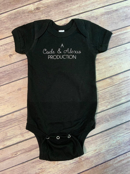 A mom and dad production baby bodysuit infant gift