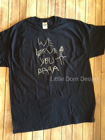 Your Child's Artwork on a t-shirt! Custom artwork gift