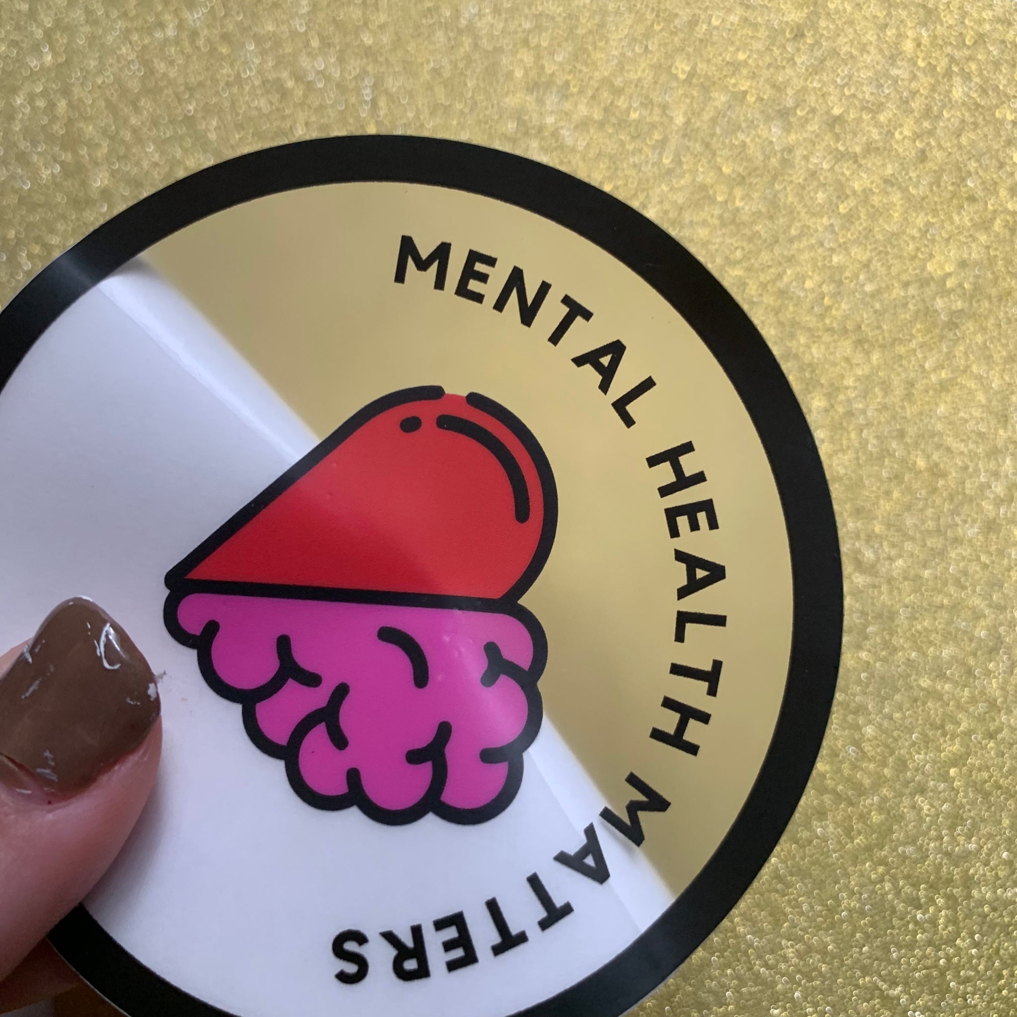 Mental health matters 3 inch die cut sticker